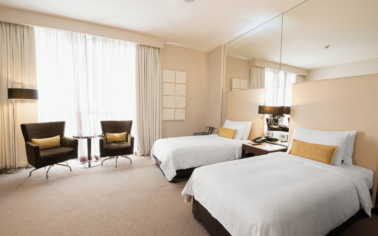 Family connecting rooms - queen and twin beds 2