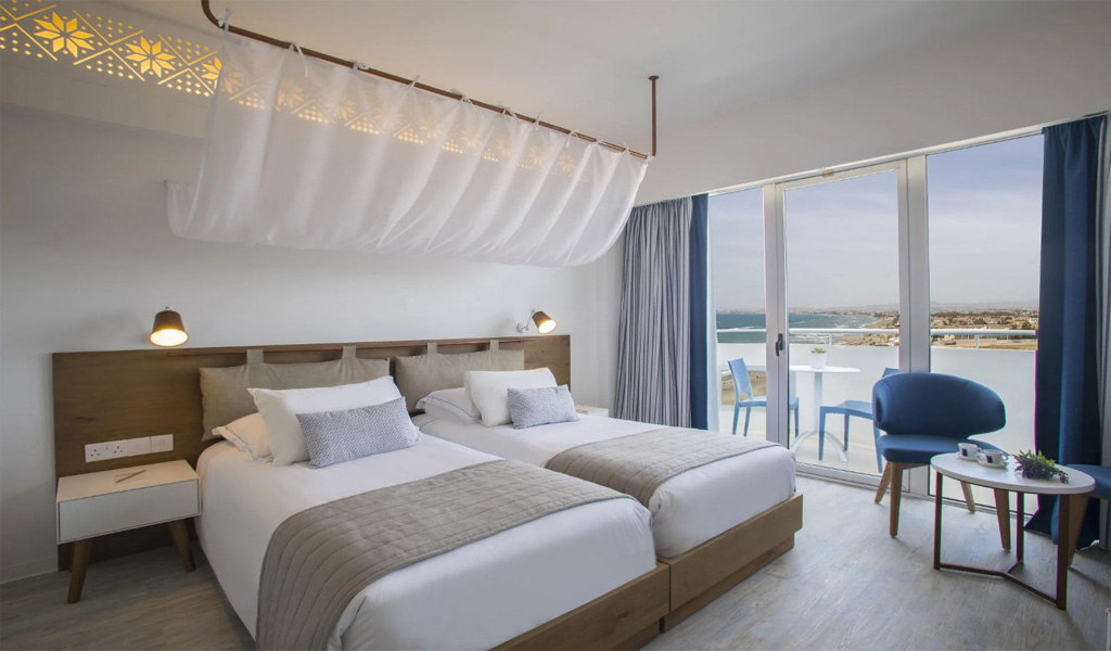 Classic Double Twin Room Side Sea View 1
