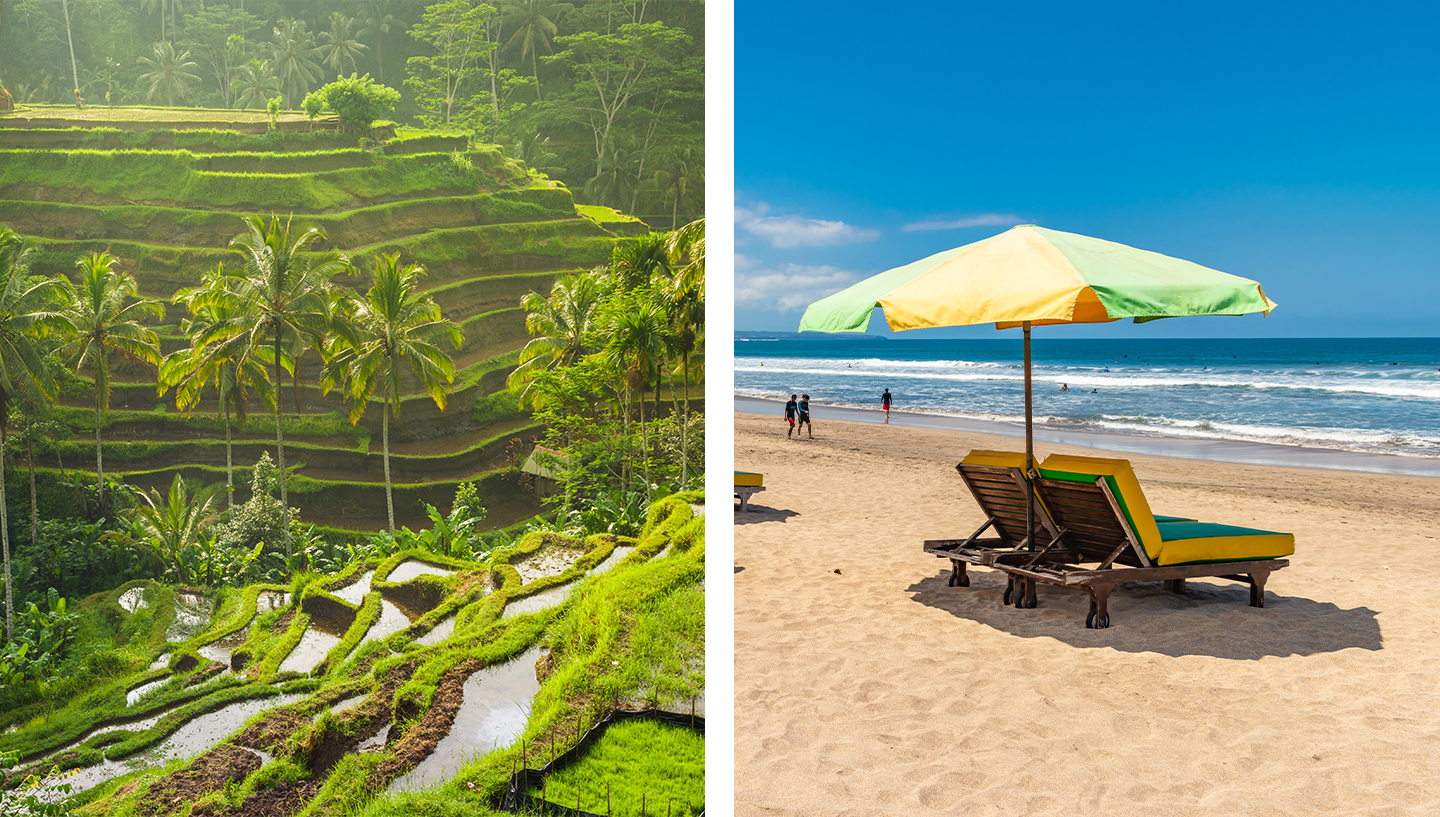 Kombineeritud pakett Ubud (4 ööd) - Kuta (ülejäänud ööd) - I